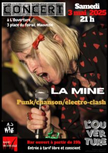 Concert La Mine: 3 mai 2025
