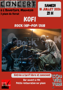 affiche du concert de Kofi